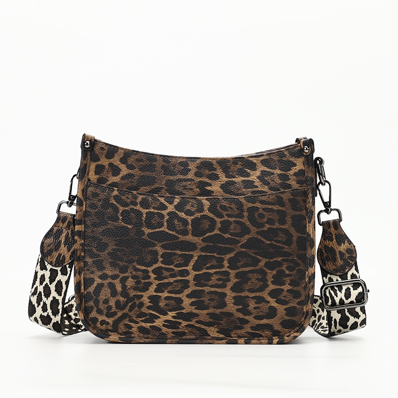 KL928 Women's Leopard Print Strap Shoulder Bag