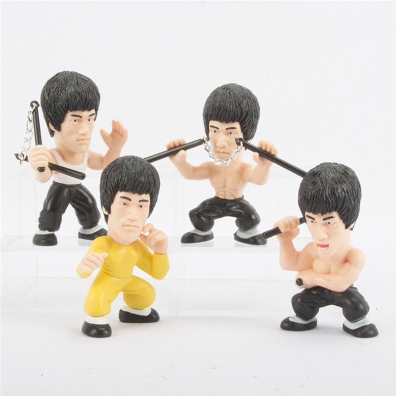 4 Pcs Bruce Lee Nunchaku Action Figure