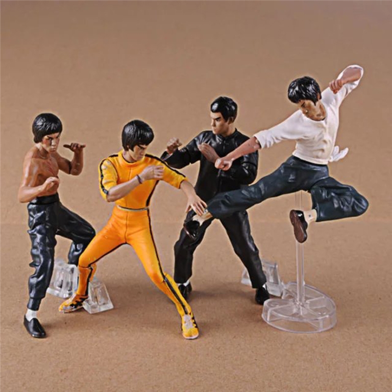 4 Pcs Bruce Lee Action Figures