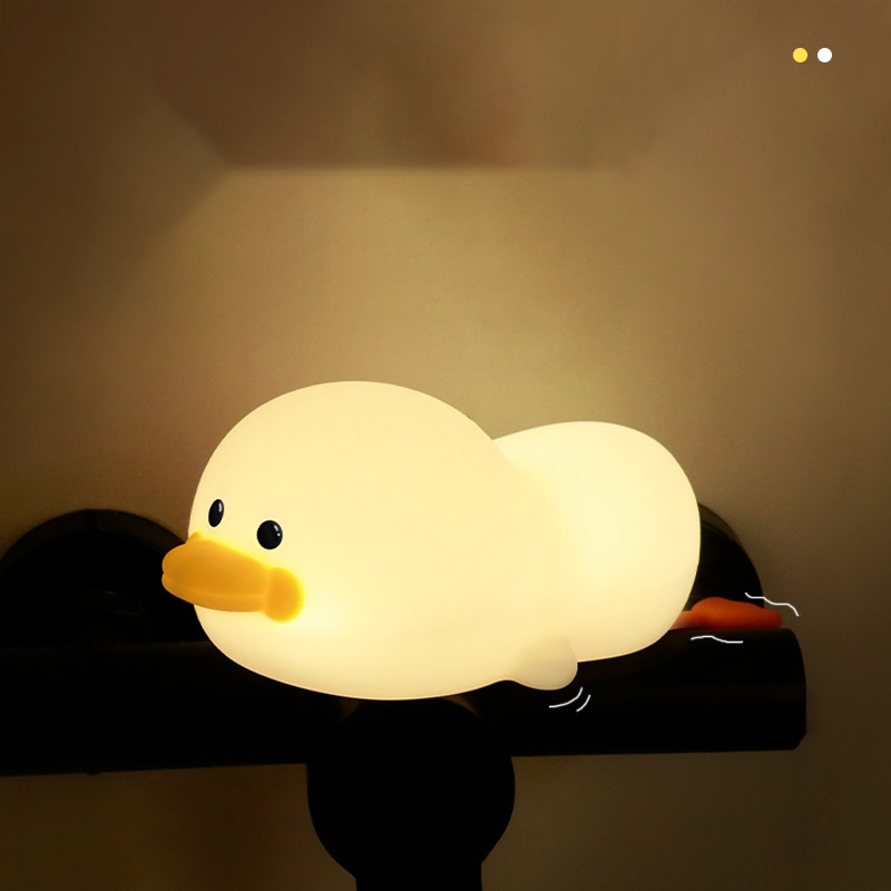 Rechargeable Lying Duck Patting Night Light
